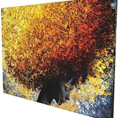 Abstract Afro Hairstyle Artwork