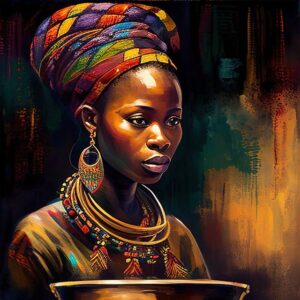African woman beauty face