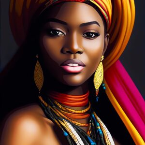 African woman beauty face